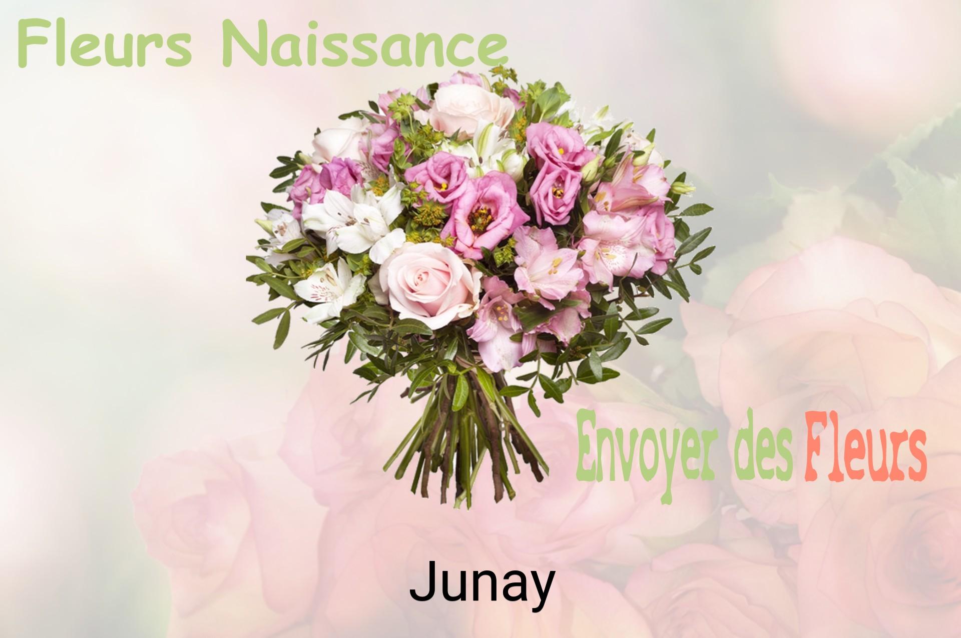 Bouquet de fleurs de naissance livré à Junay